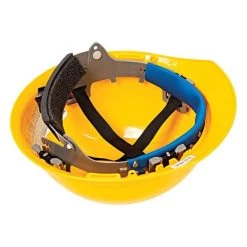 Safety Helmet Vented W/Access Slots 4-Point Mega Ratchet Suspn Yellow -Garden Outdoor Tools 19452yeeram inside 1