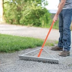 Leonard Aluminum Grading Rake 24in -Garden Outdoor Tools ag246 3 1