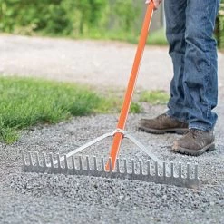 Leonard Aluminum Grading Rake 24in -Garden Outdoor Tools ag246 4 1