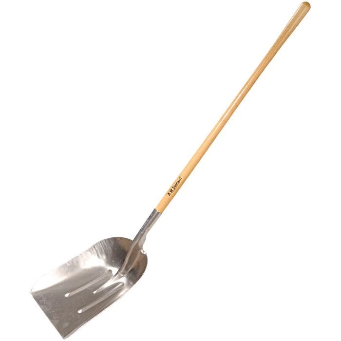 Leonard Heavy-Gauge Aluminum Scoop Shovel With 48-Inch Straight Handle 1 Leonard Heavy-Gauge Aluminum Scoop Shovel With 48-Inch Straight Handle
