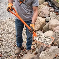 Leonard 10 Inch All Poly Scoop Shovel With D Grip Handle -Garden Outdoor Tools ap100 8