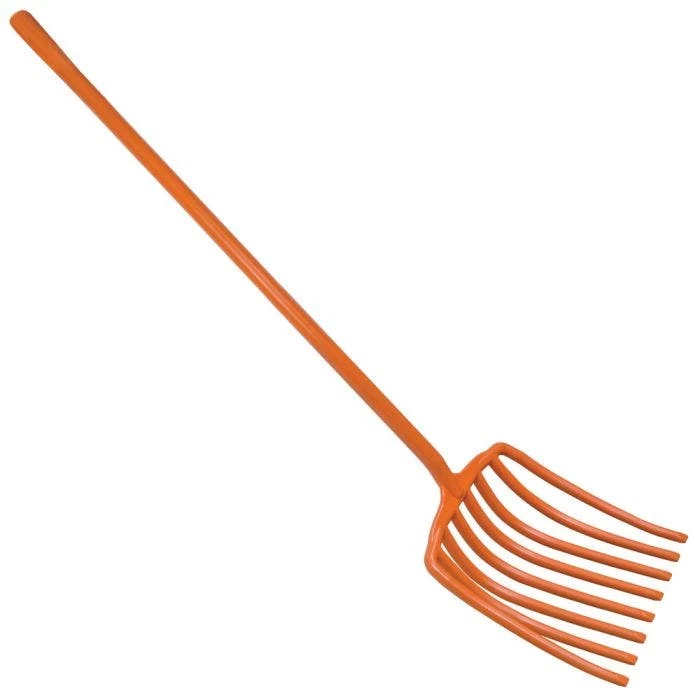 Leonard 8-Tine All Poly Scoop Fork, 63-inch Length 2 Leonard 8-Tine All Poly Scoop Fork, 63-inch Length - Image 2