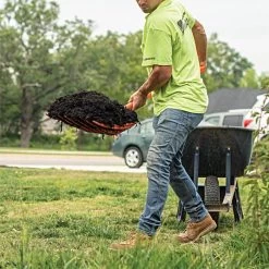 Poly Mulching Fork With D-Grip Handle By A.M. Leonard, 8 Tine, 15in Scoop X 44in Length, Lifetime Warranty -Garden Outdoor Tools apf810 5 1