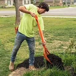 Poly Mulching Fork With D-Grip Handle By A.M. Leonard, 8 Tine, 15in Scoop X 44in Length, Lifetime Warranty -Garden Outdoor Tools apf810 6 1