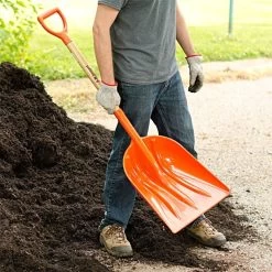 Leonard ABS Scoop Shovel With D Grip Handle -Garden Outdoor Tools aps12 4