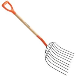 Leonard 10-Tine Ensilage Fork With Poly D-Grip