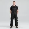 BERNE Original Washed Insulated Bib Overalls Black Large Tall