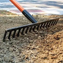 Leonard Straight Rake With Forged Steel Head And Composite Handle -Garden Outdoor Tools cs16 2 2