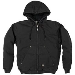 BERNE Original Washed Hooded Jackets, Black, Size 4XL Tall