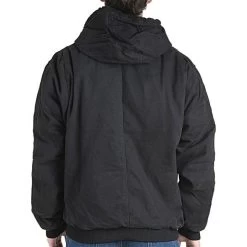 BERNE Original Washed Hooded Jackets, Black, Size 4XL Tall -Garden Outdoor Tools hj375bkt600 2