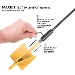 The MAXBIT 4-inch Garden Hole Digging Drill Bit 11 The MAXBIT 4-inch Garden Hole Digging Drill Bit -Garden Outdoor Tools mb4 y 4