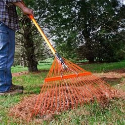 Leonard Spring Rake, 24-Tine Head With Fiberglass Handle -Garden Outdoor Tools msrf 224 3 1