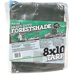 Green Tuff Tarp, 4.5oz. Polyethylene With Grommets, 8ft X 10ft -Garden Outdoor Tools pt810 2 1